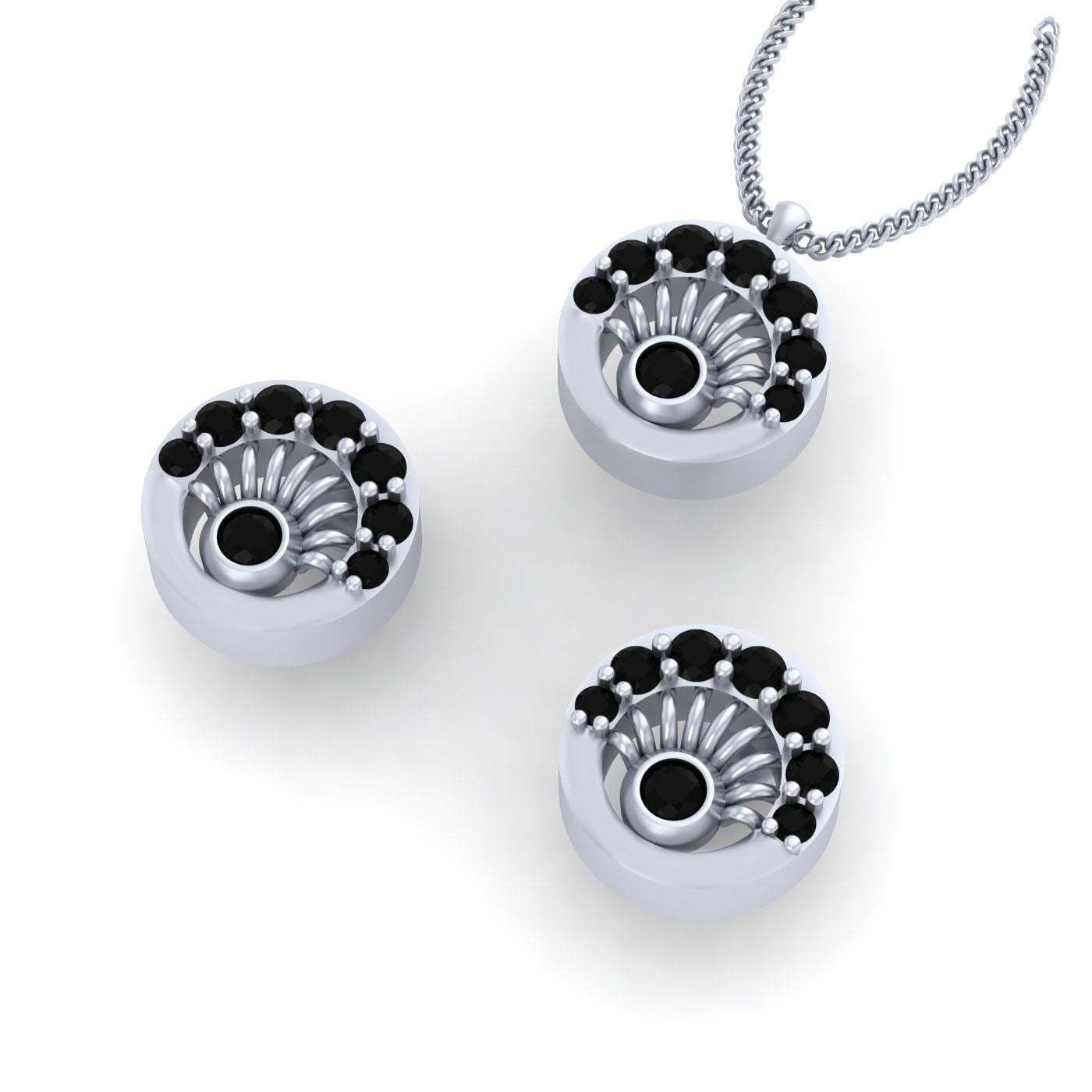 SILVER PENDANT SET LIGHT