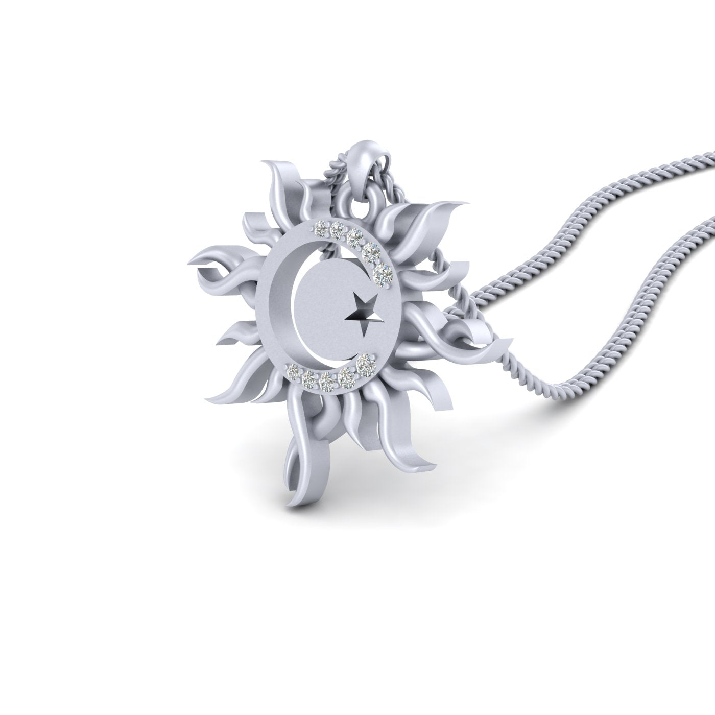 STERLING SILVER CELESTIAL PENDANT