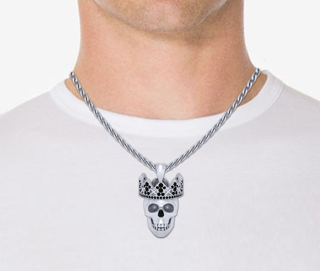 KING CROWN SKULL PENDANT
