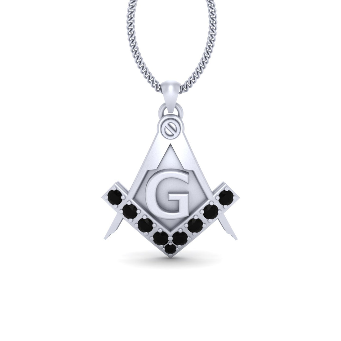 SILVER MASONIC PENDANT