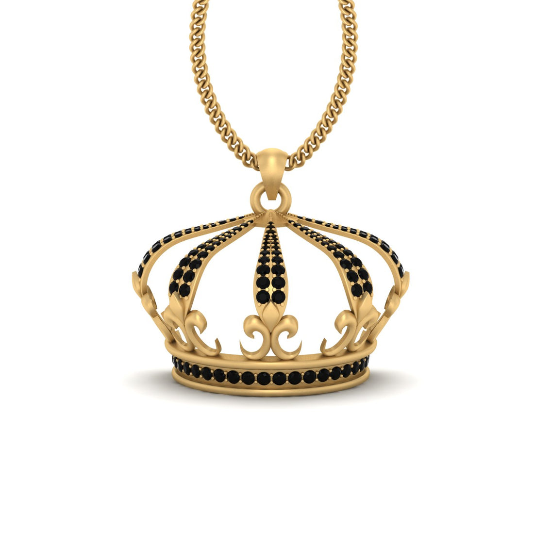 GOLD KING CROWN LOCKET