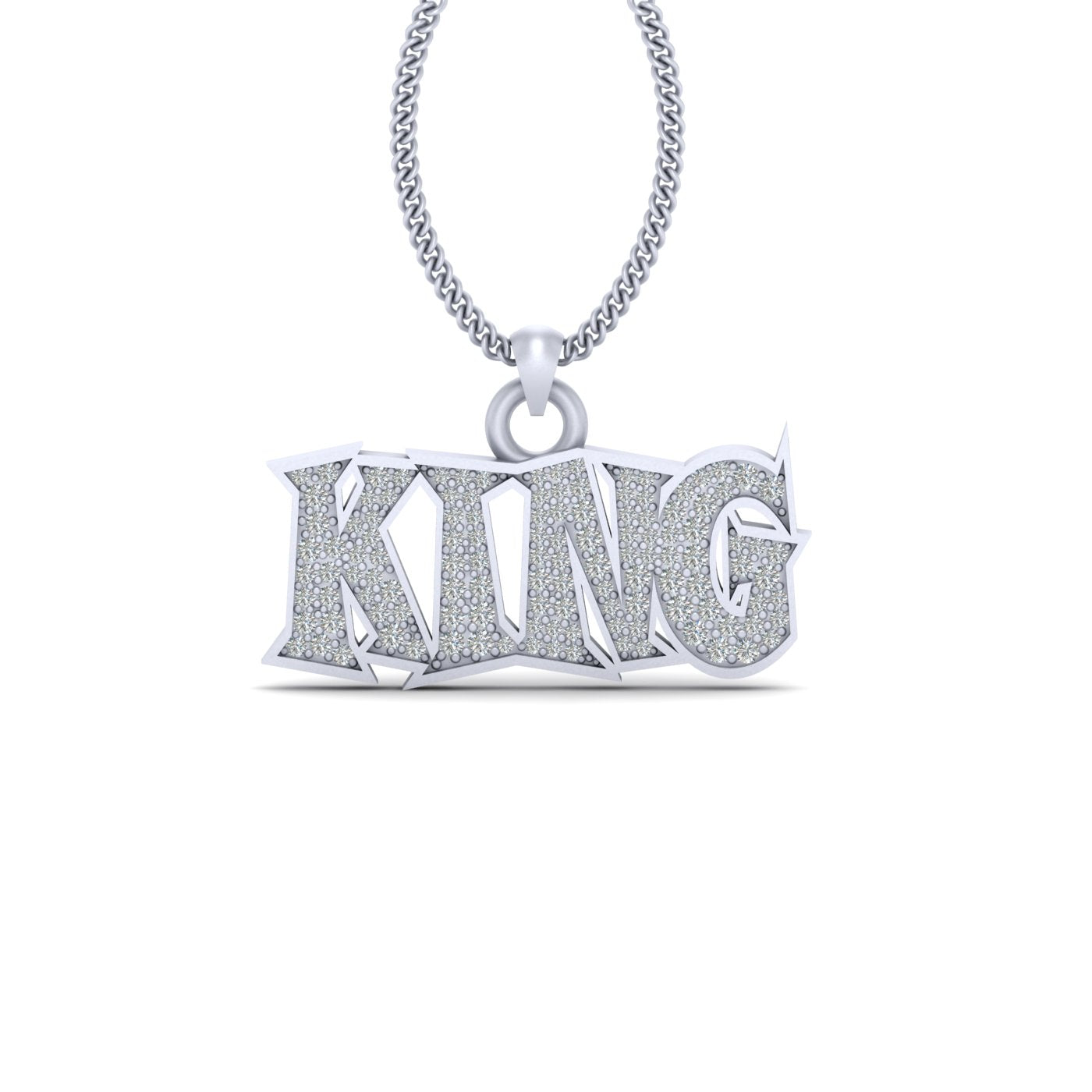 SILVER KING PENDANT LOCKET