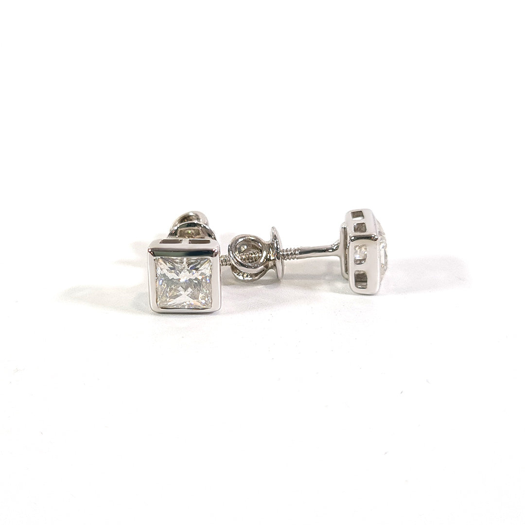 SILVER STUD EARRINGS