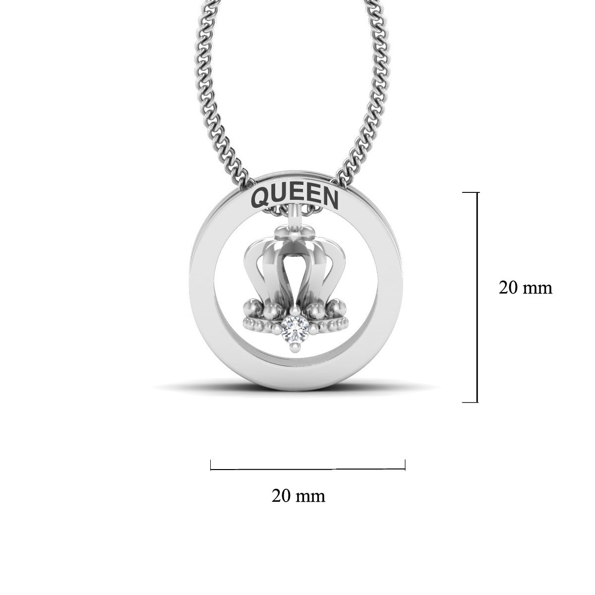 QUEEN CROWN PENDANT