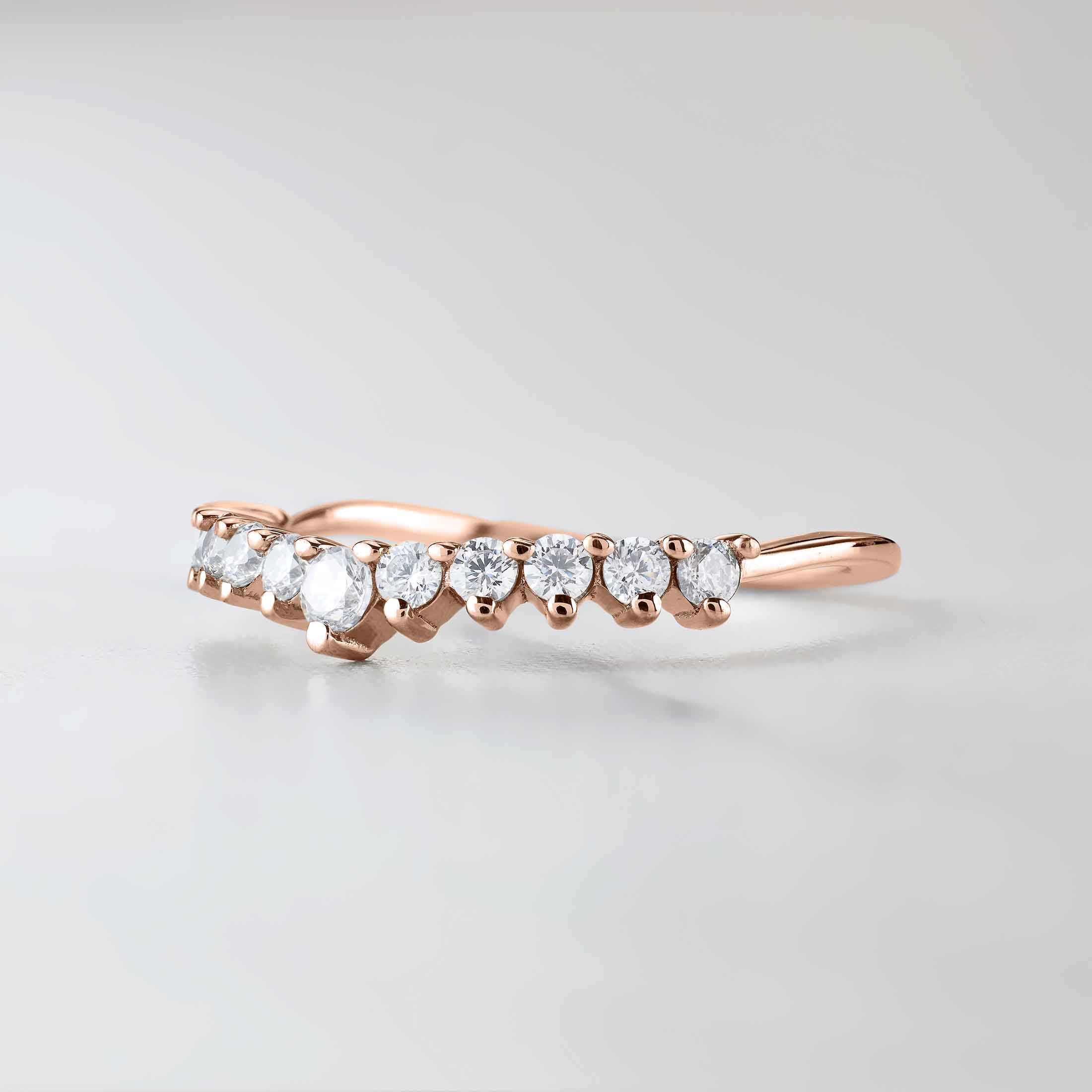 Enhancer Wedding Band Women AAA CZ Diamond Engagement Ring Sterling Silver