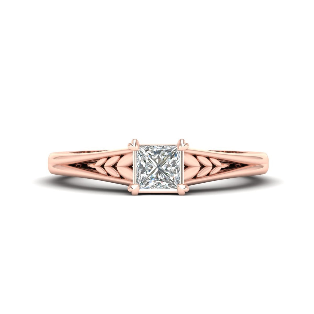 PRINCESS DIAMOND WEDDING RING