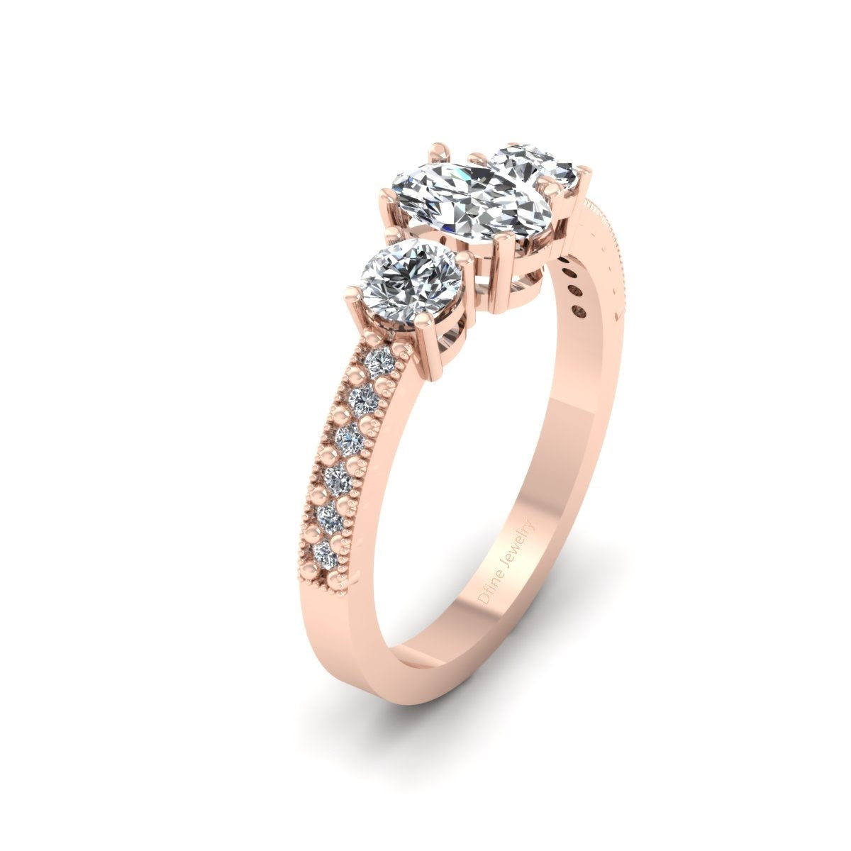 0.90TCW Diamond Engagement Rings