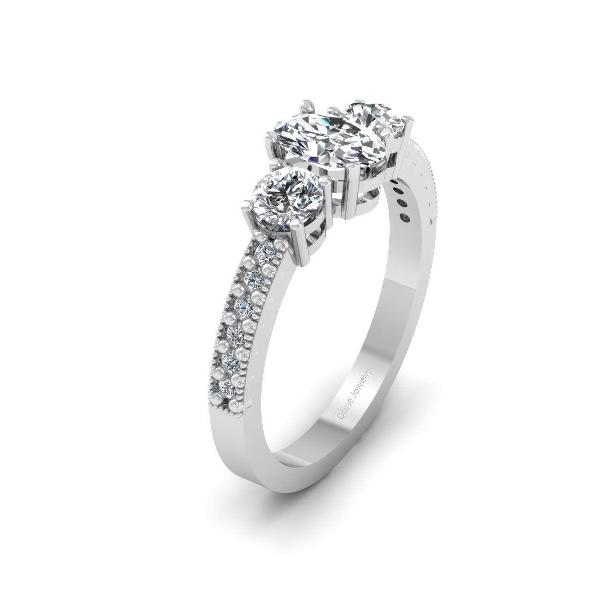 0.90TCW Diamond Engagement Rings