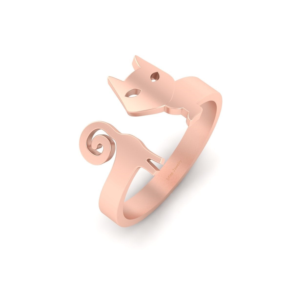 SILVER LITTLE CAT RING