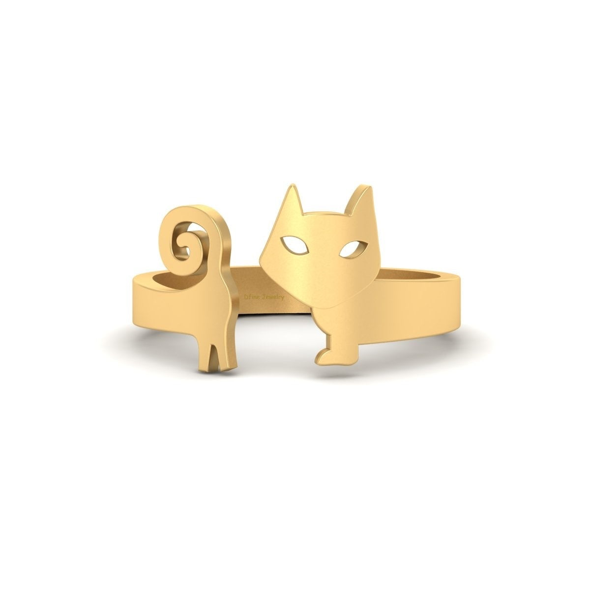 SILVER LITTLE CAT RING
