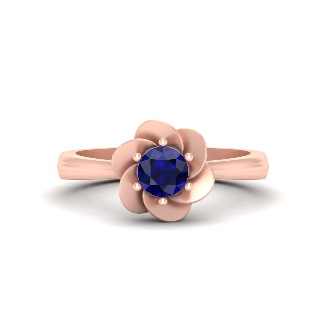 FLORAL ART NOUVEAU ENGAGEMENT RING