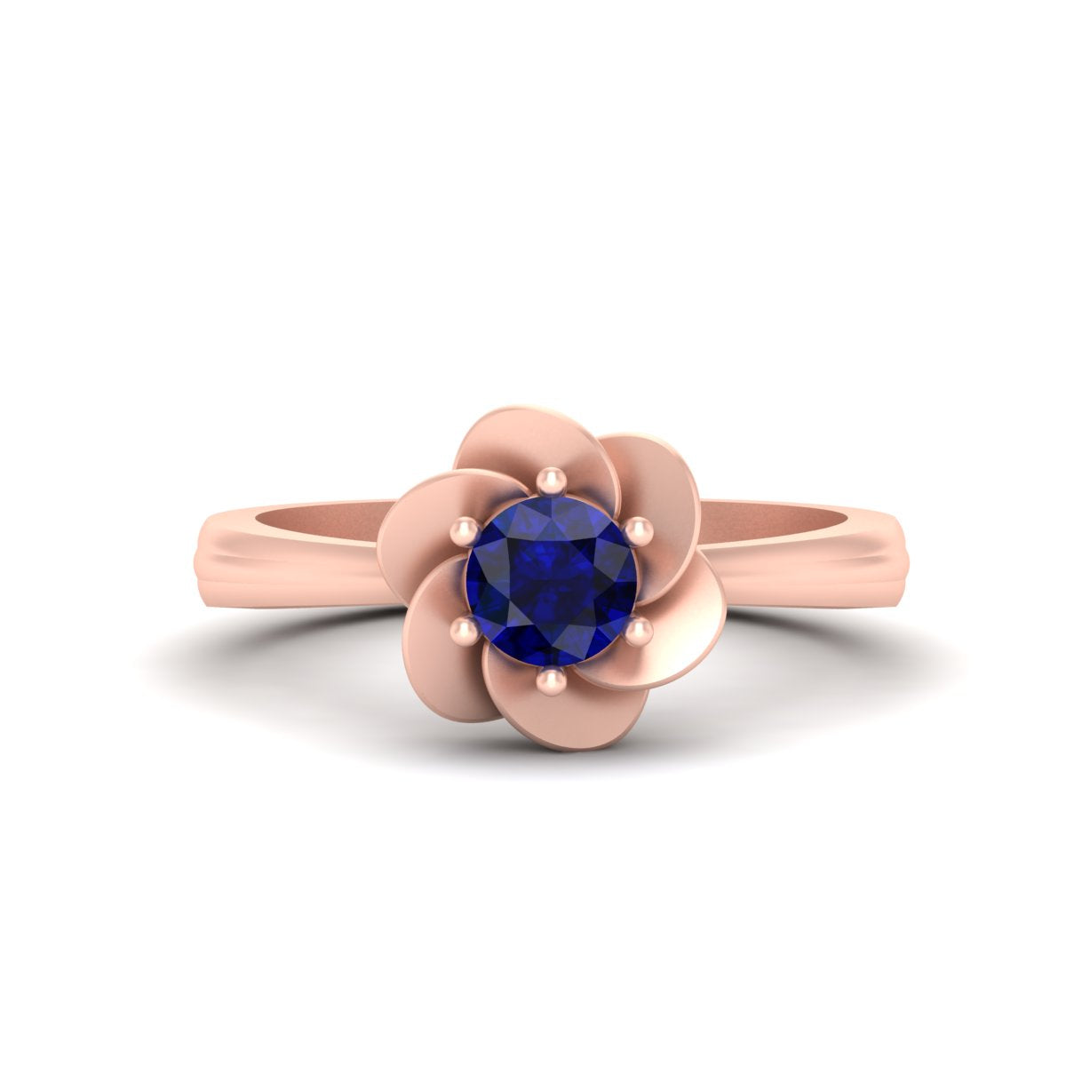 FLORAL ART NOUVEAU ENGAGEMENT RING