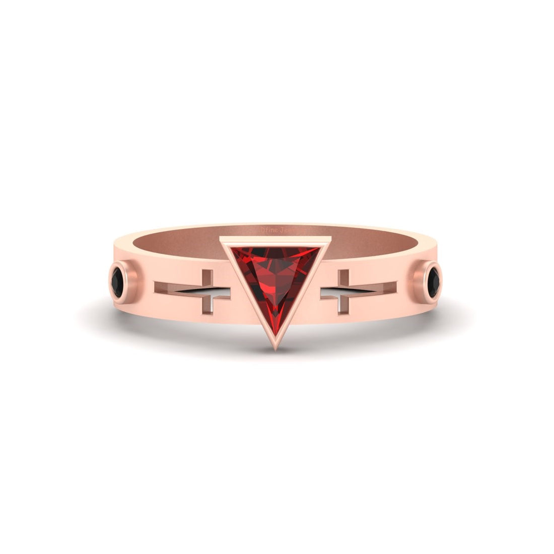 ROSE GOLD HOLY CROSS RING