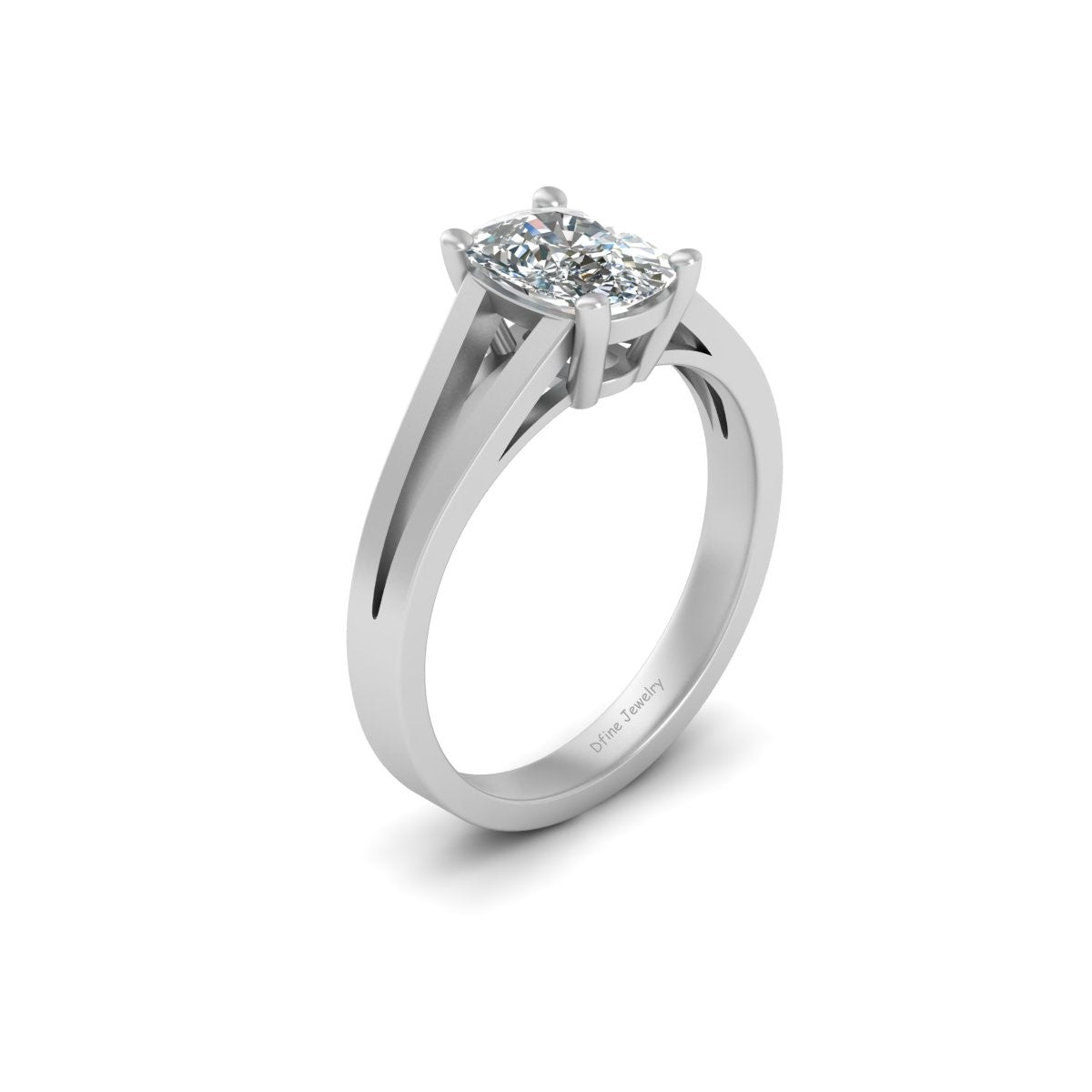 SPLIT SHANK DIAMOND RING