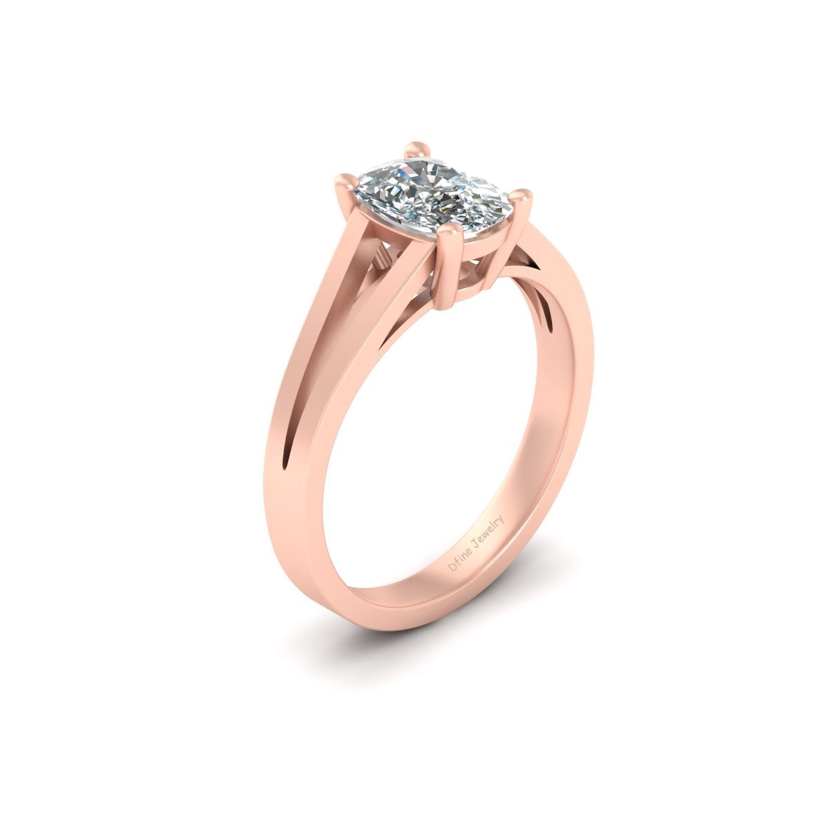 SPLIT SHANK DIAMOND RING