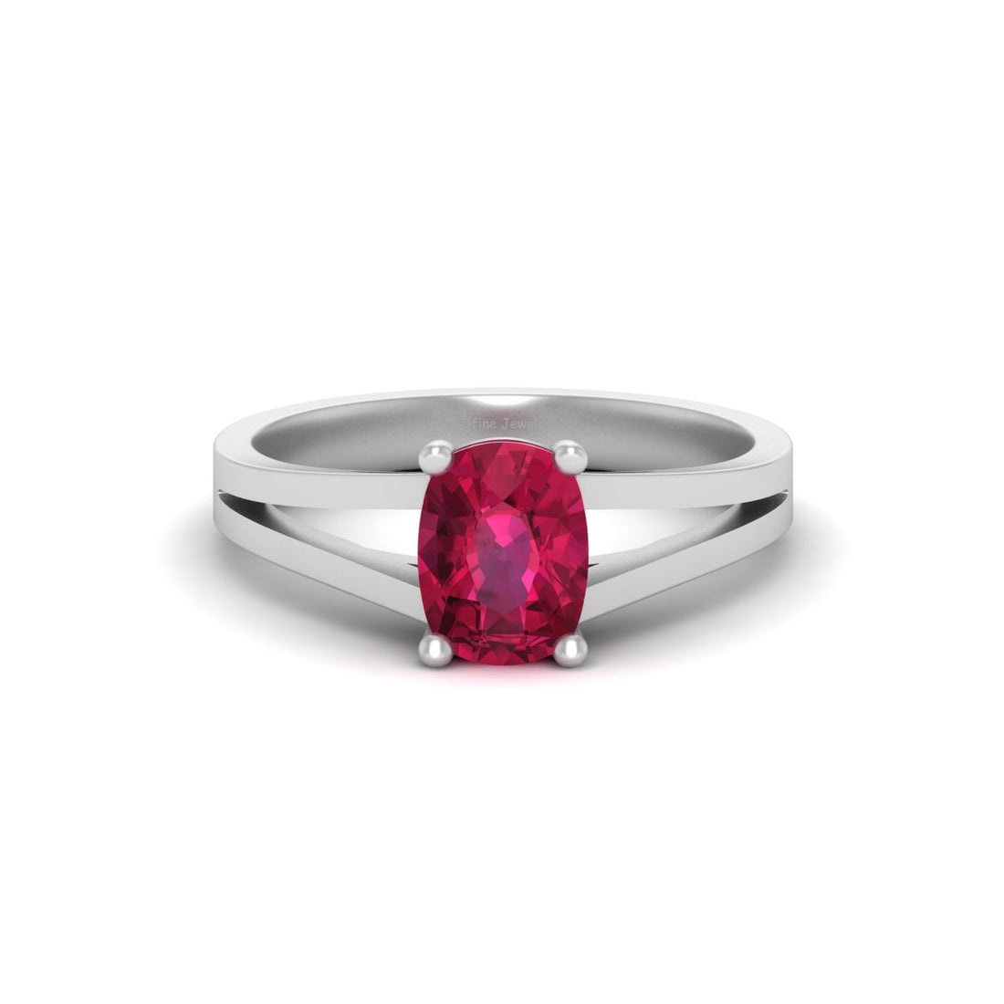 SOLITAIRE RUBY WEDDING RING