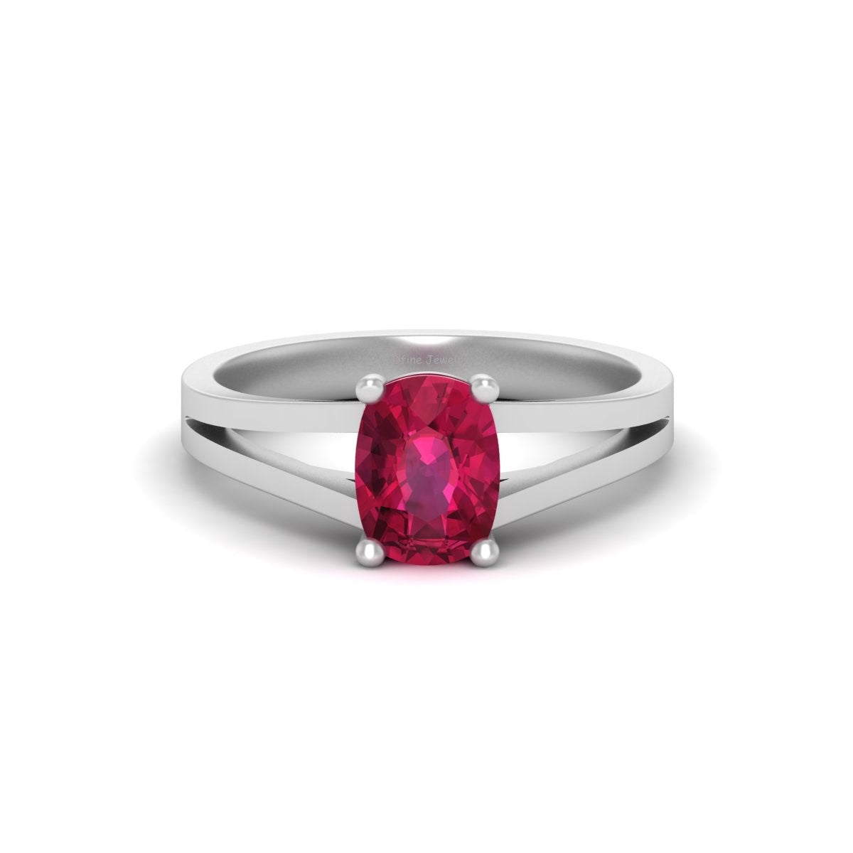 SOLITAIRE RUBY WEDDING RING