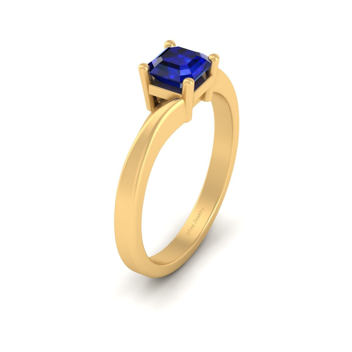 SOLITAIRE SAPPHIRE ENGAGEMENT RING