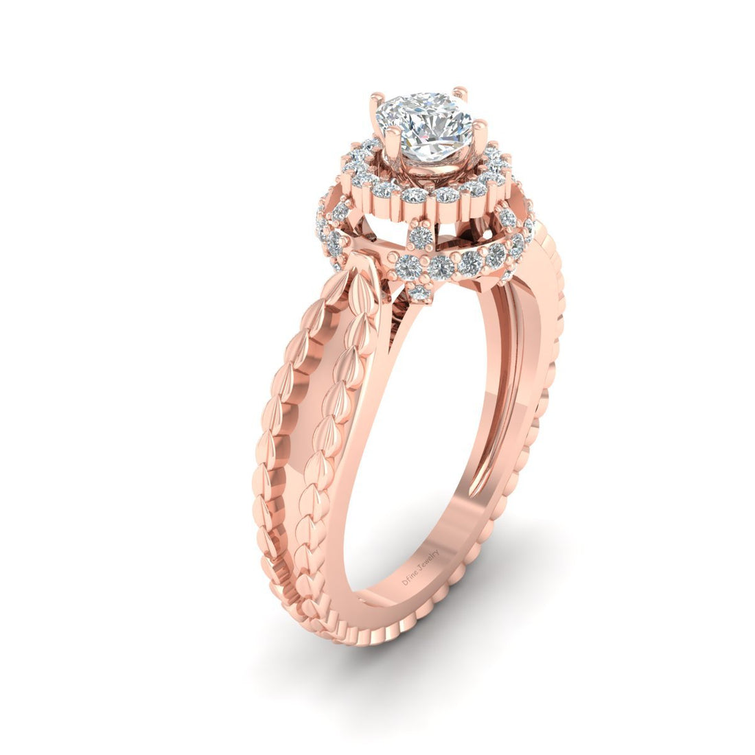 DOUBLE HALO DIAMOND RING