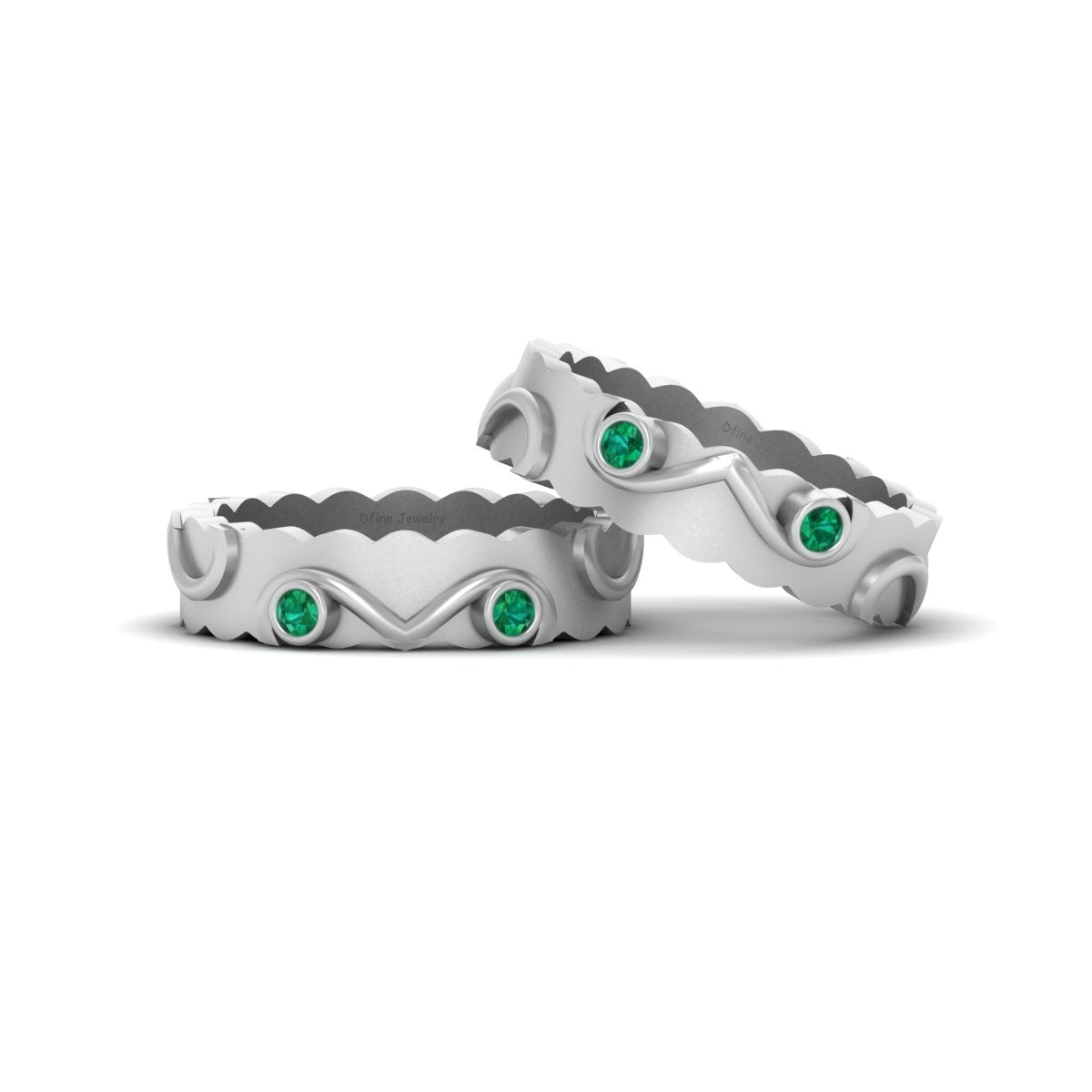 HIS AND HER WEDDING BAND SET