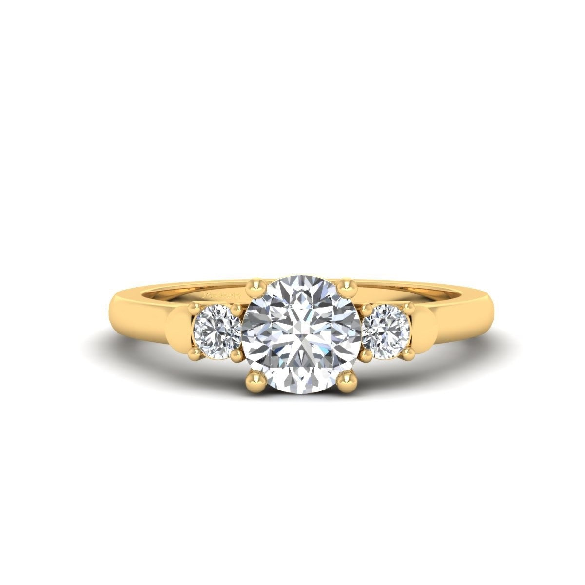 3 Stone Diamond Engagement Rings