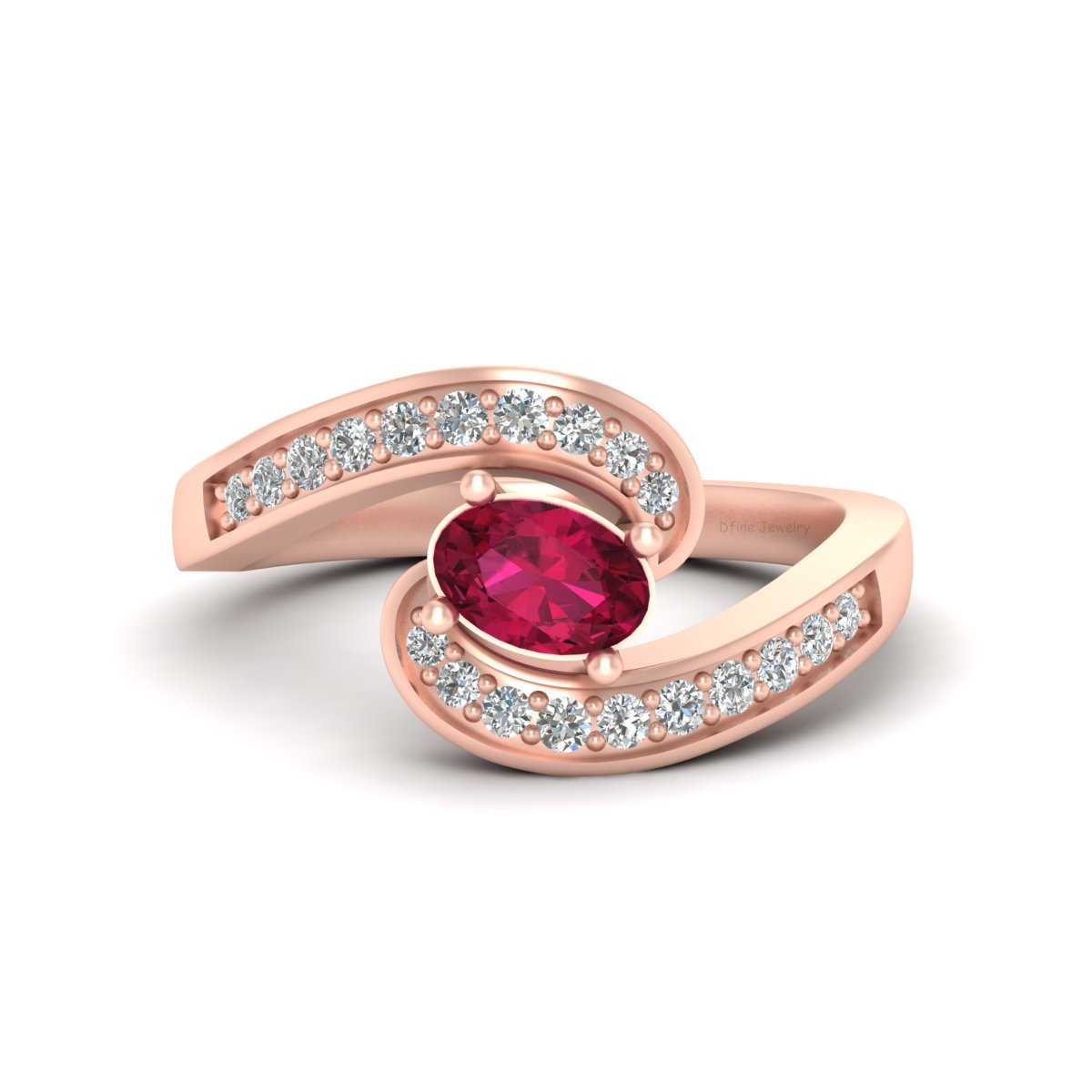 TWISTED WEDDING RING FOR HER