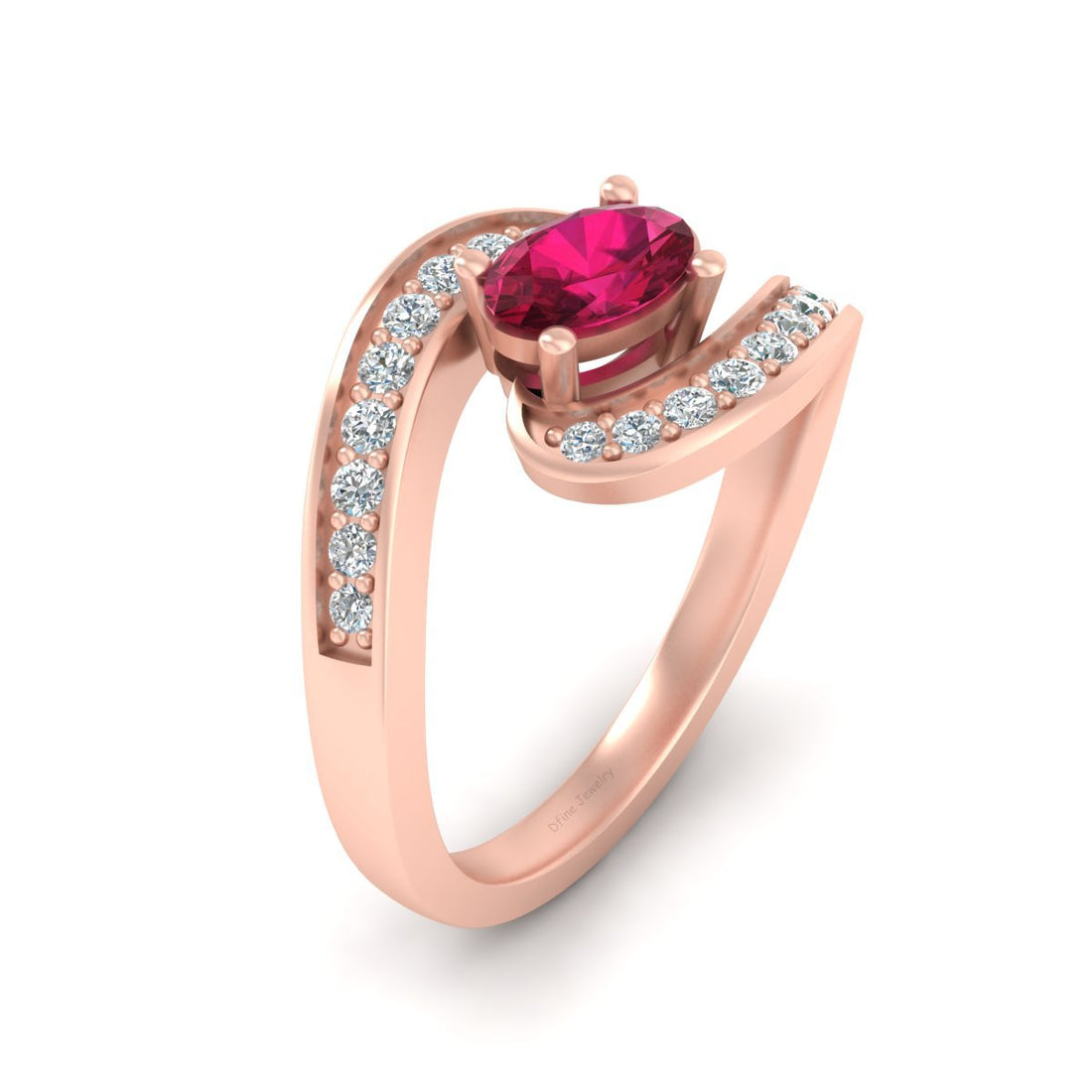 TWISTED WEDDING RING FOR HER