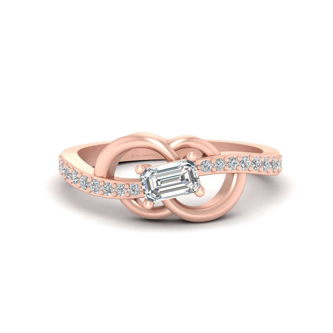 EMERALD CUT DIAMOND ENGAGEMENT RING