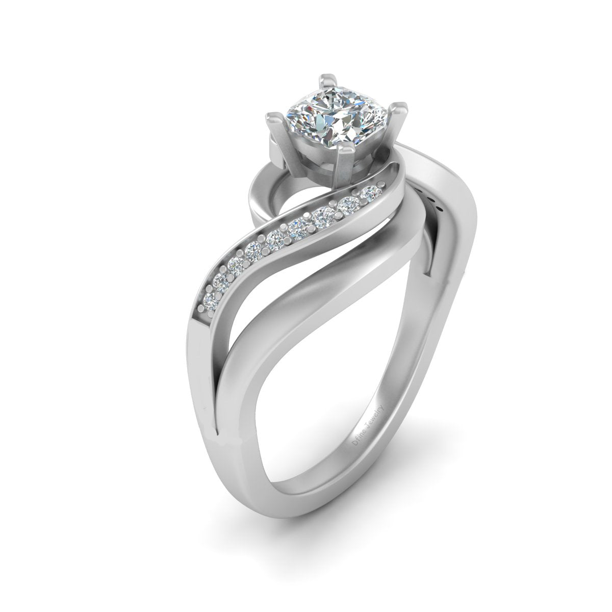 CUSHION DIAMOND ENGAGEMENT RING