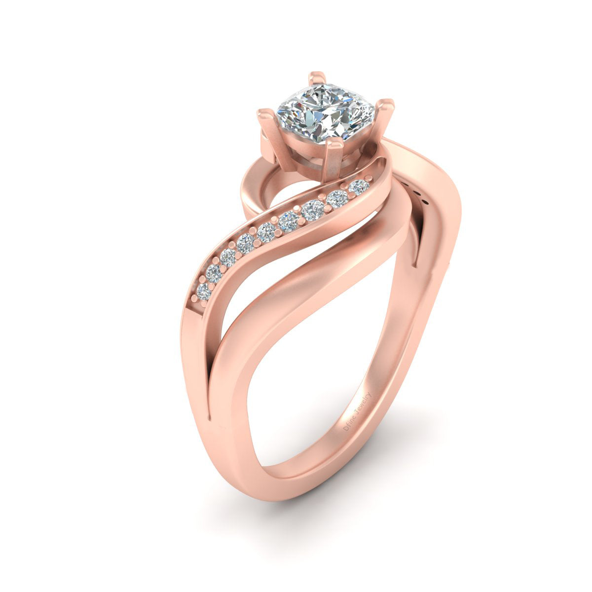 CUSHION DIAMOND ENGAGEMENT RING