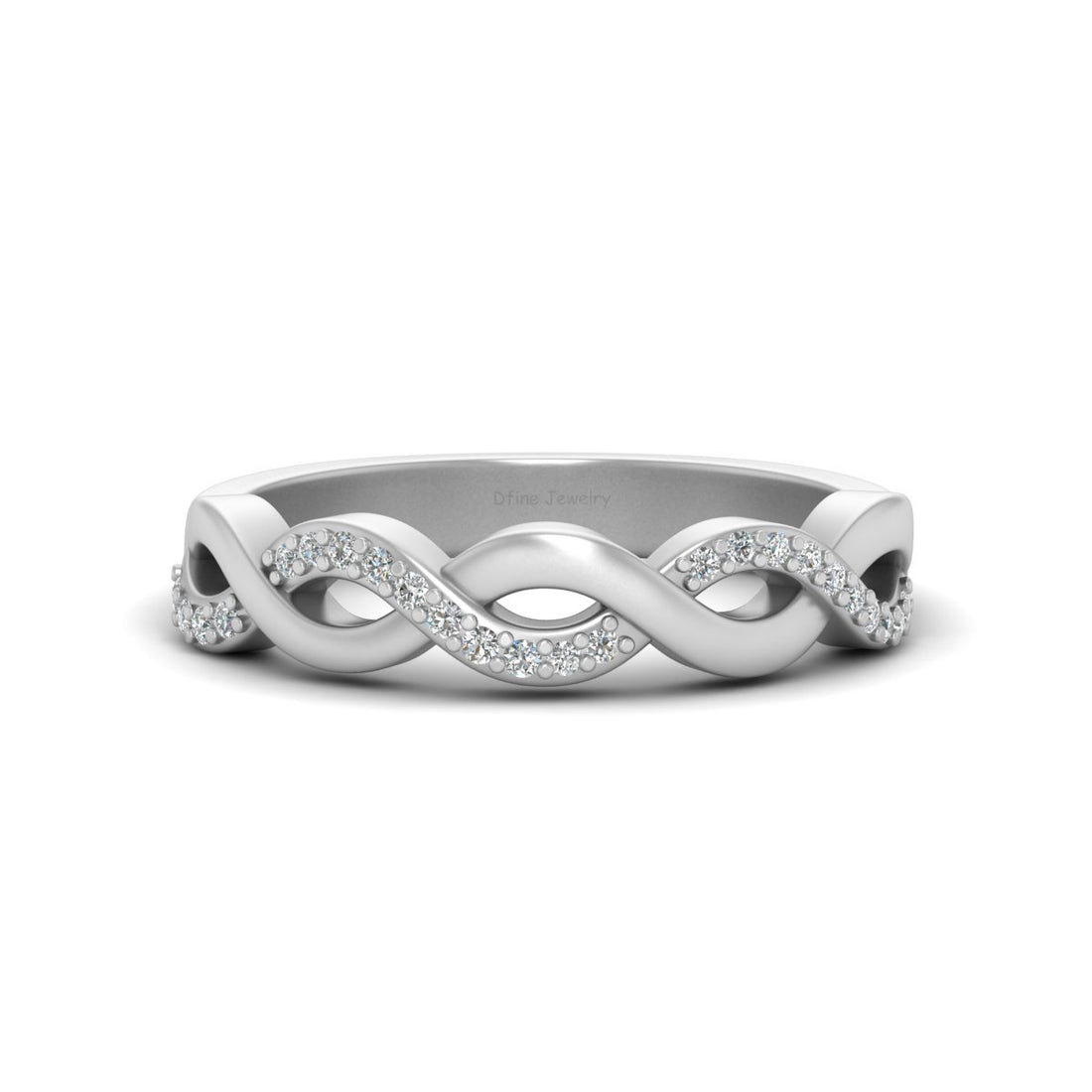 TWISTED WEDDING BAND FOR HER