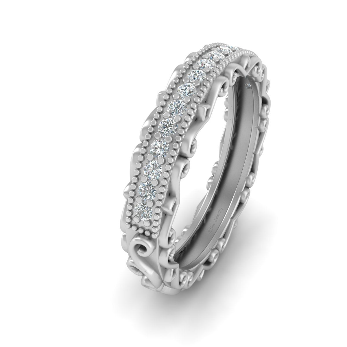 DESIGNER WEDDING BAND FOR HER