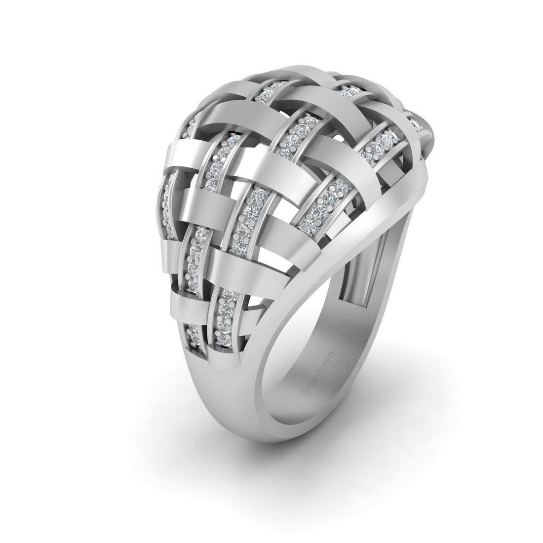 DIAMOND MESH WEDDING BAND