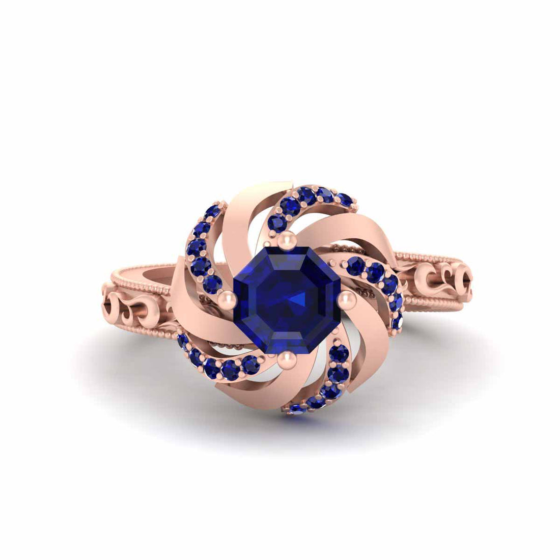 SAPPHIRE ENGAGEMENT RING FOR WOMEN
