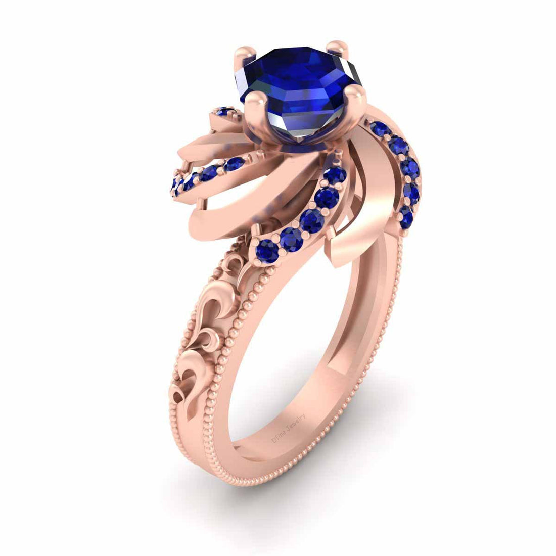 SAPPHIRE ENGAGEMENT RING FOR WOMEN
