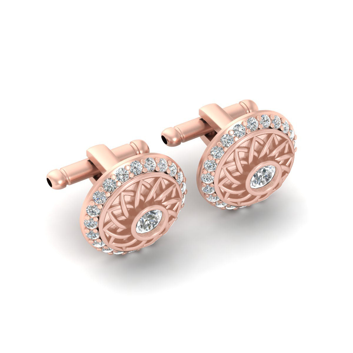 0.55TCW DIAMOND WEDDING CUFFLINKS