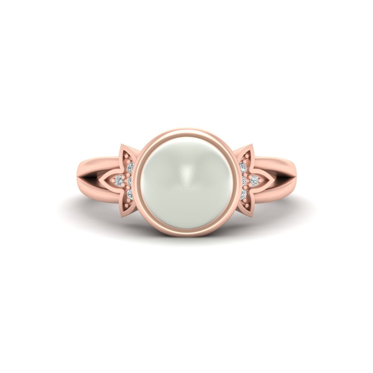 DIAMOND LEAF ENGAGEMENT RING