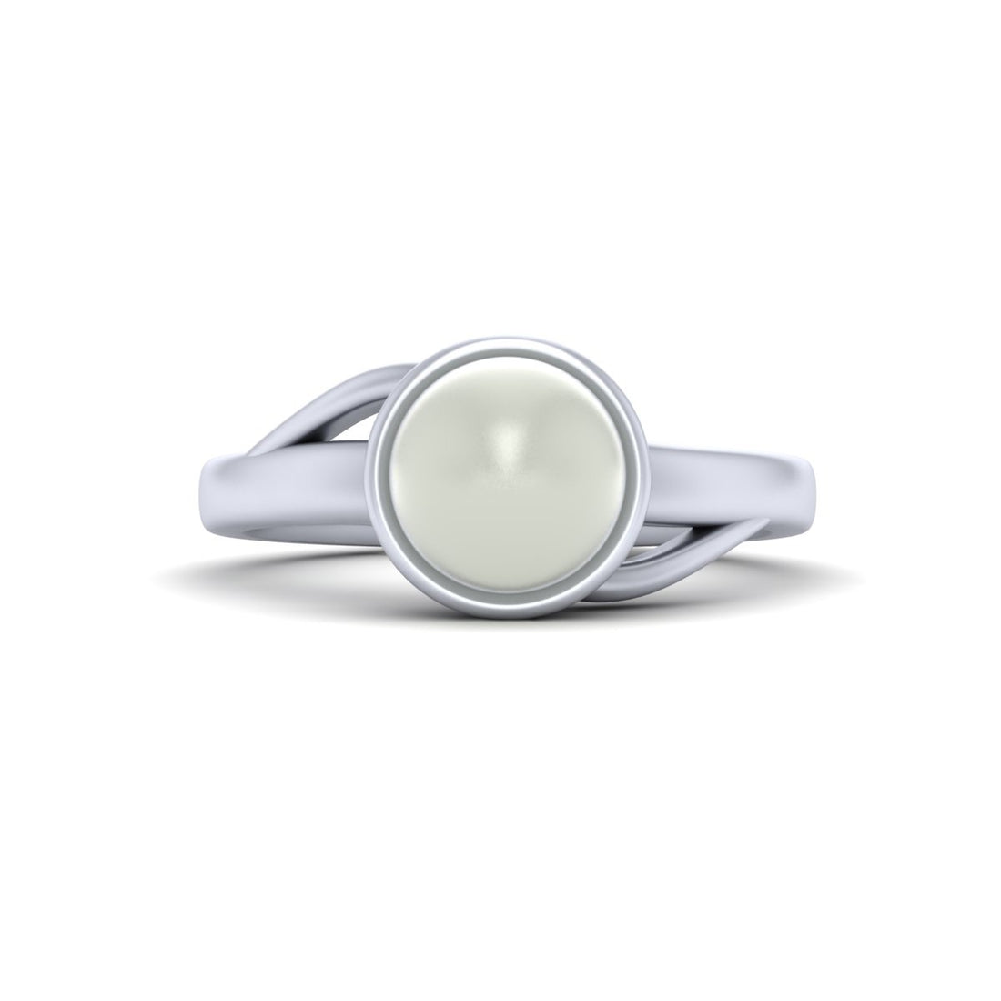 SOLITAIRE PEARL ENGAGEMENT RING