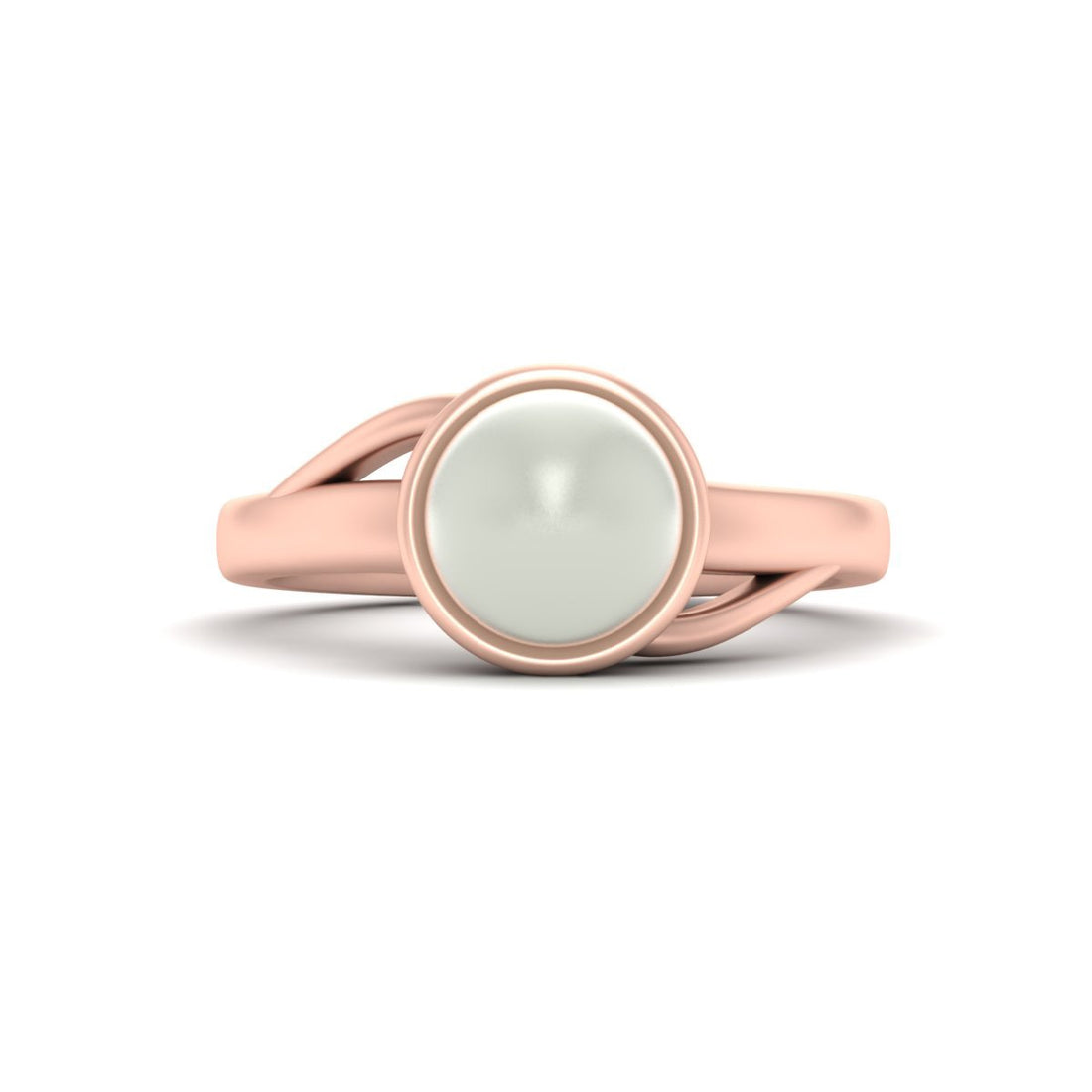 SOLITAIRE PEARL ENGAGEMENT RING