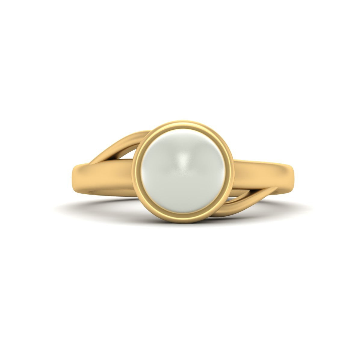 SOLITAIRE PEARL ENGAGEMENT RING