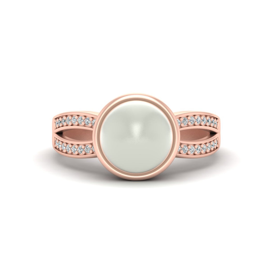 DIAMOND AND PEARL RING