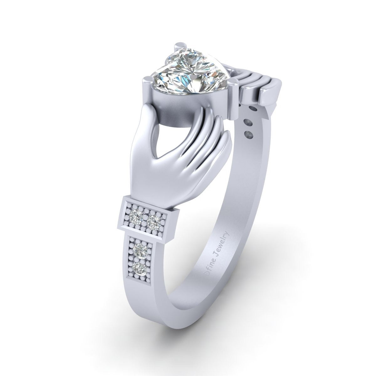 DIAMOND TRADITIONAL IRISH RING