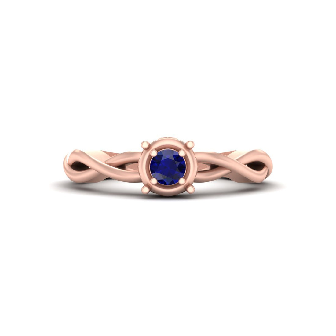 ROSE GOLD INTERTWINED RING