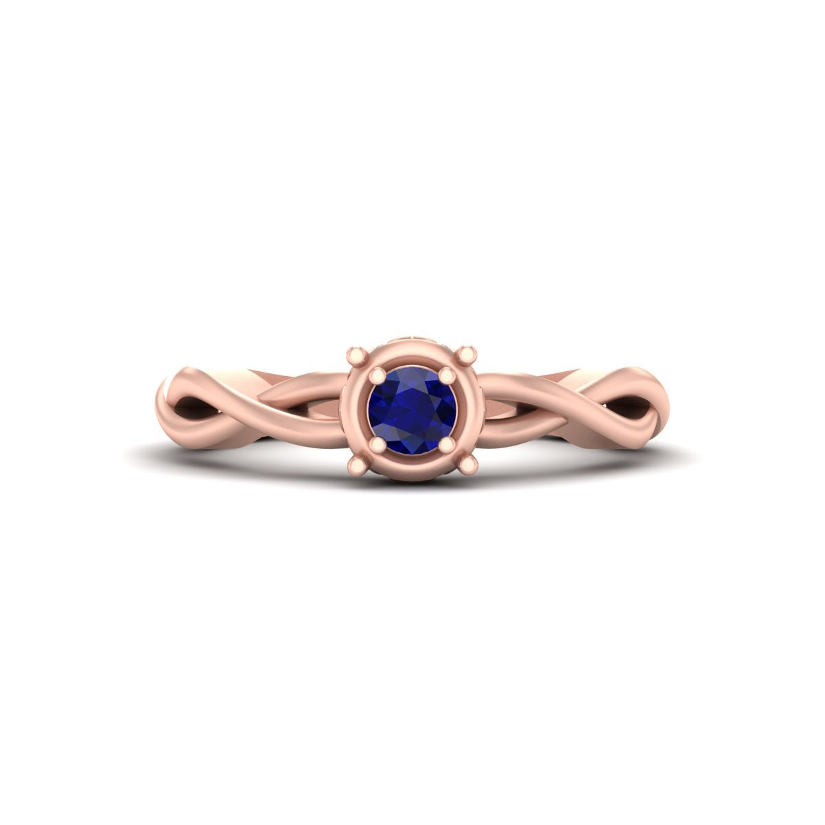 ROSE GOLD INTERTWINED RING