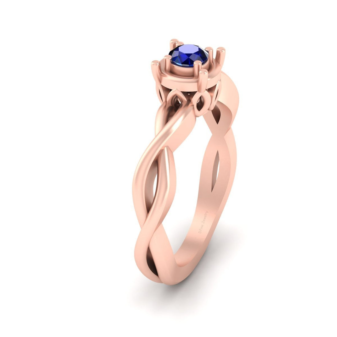 ROSE GOLD INTERTWINED RING