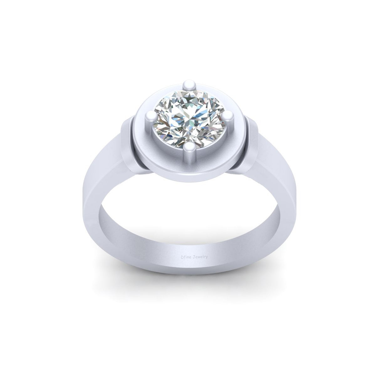 1.30CT SOLITAIRE MOISSANITE RING