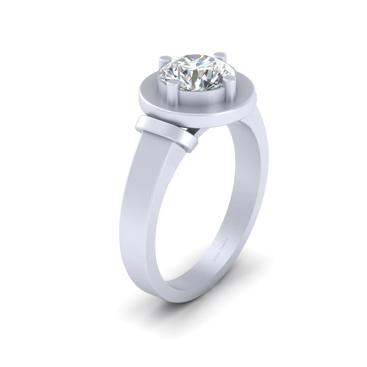 1.30CT SOLITAIRE MOISSANITE RING