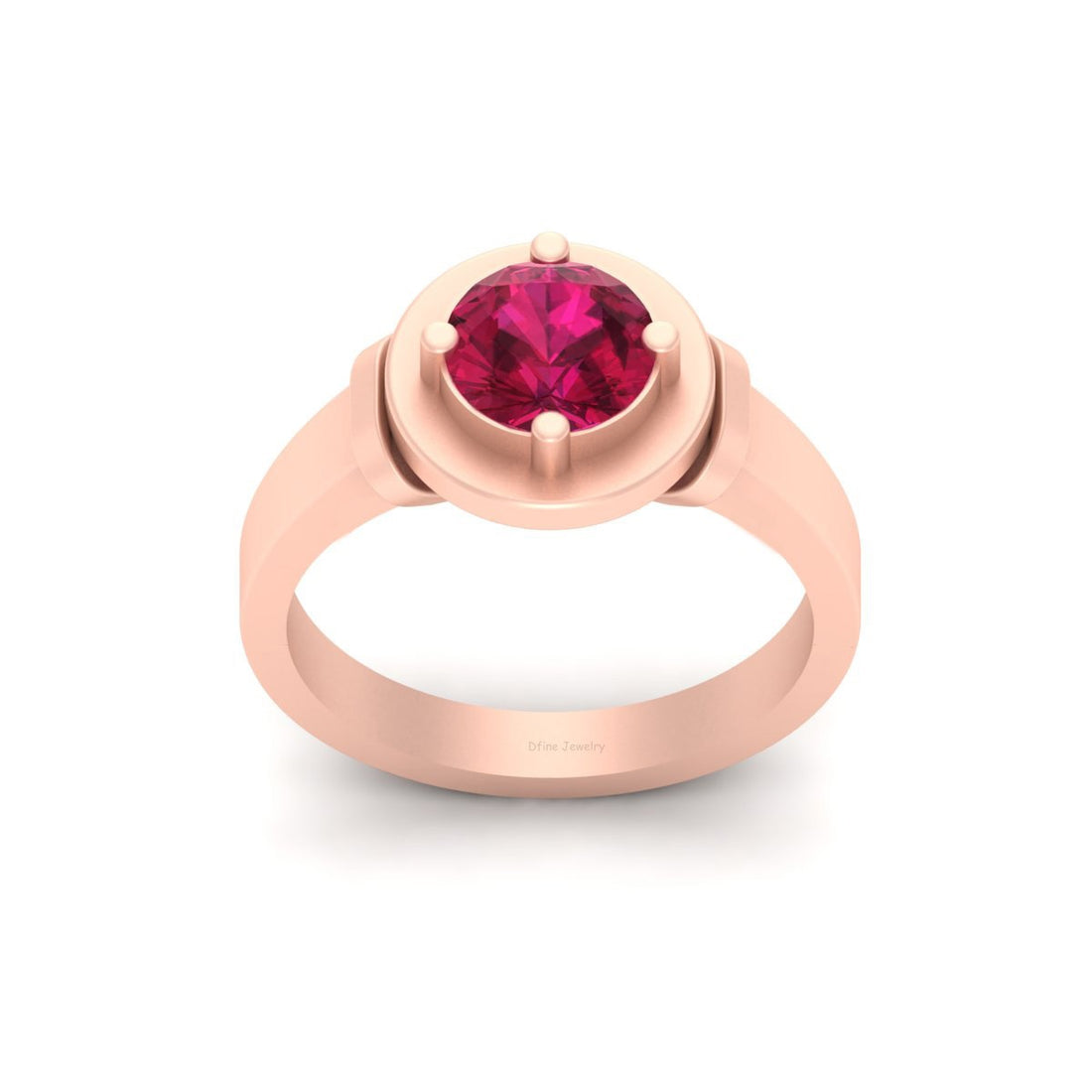 SOLITAIRE RUBY PROMISE RING