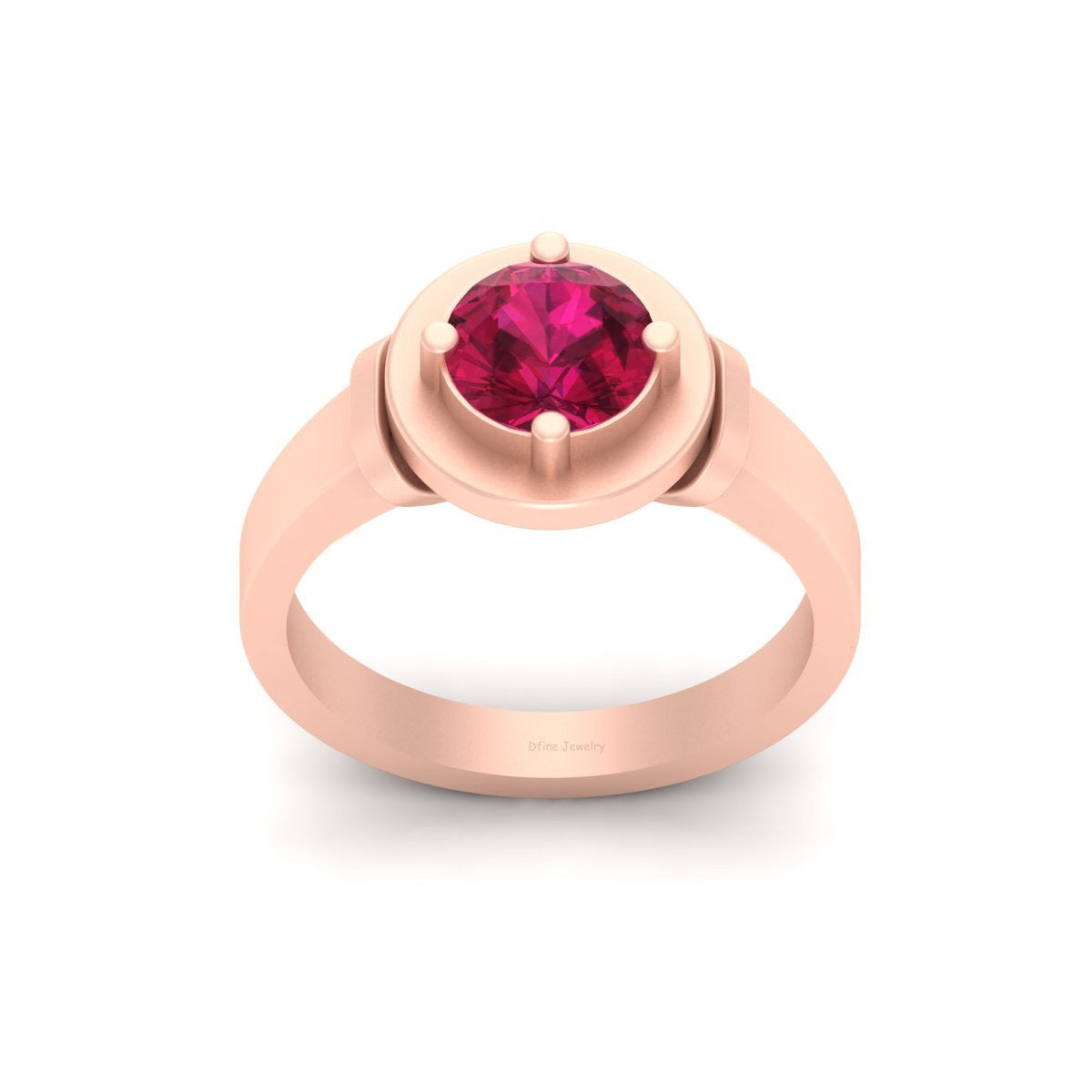 SOLITAIRE RUBY PROMISE RING