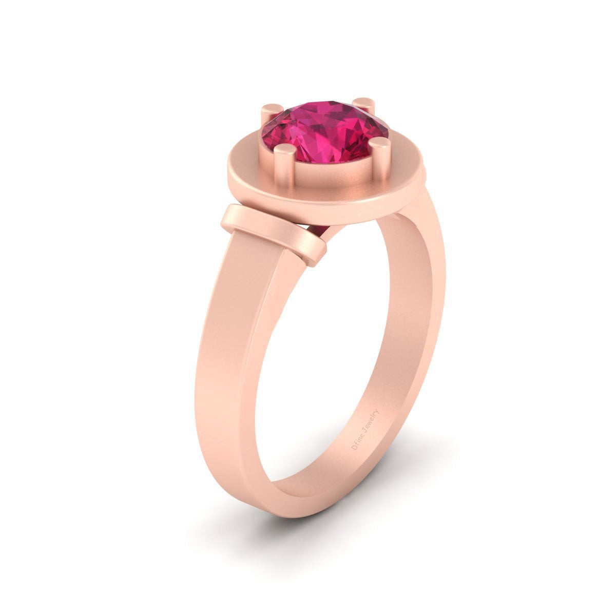 SOLITAIRE RUBY PROMISE RING